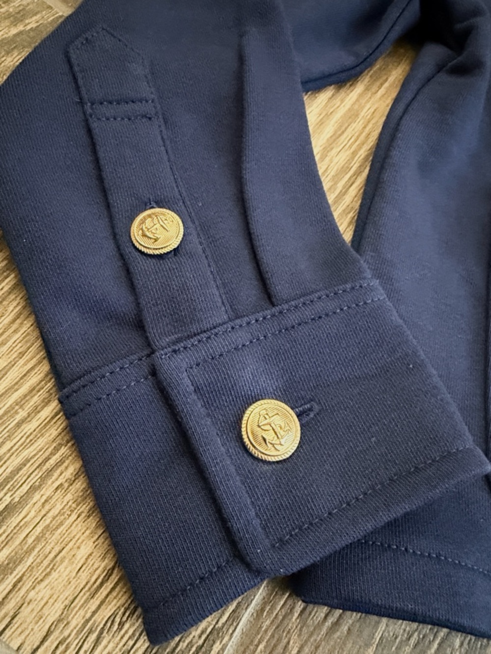 J.Crew Girls’ Navy French Terry Lady Jacket/Sailor White Pull-On Terry Short—6 - Picture 5 of 12